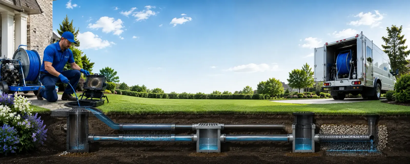 Outdoor drain cleaning information for Austin, CO